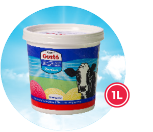 Pote de helado de 1 litro