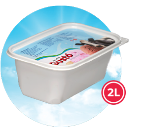 Tinas de helados de 2 litros